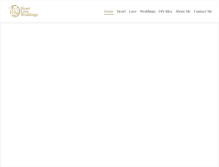 Tablet Screenshot of heartloveweddings.com